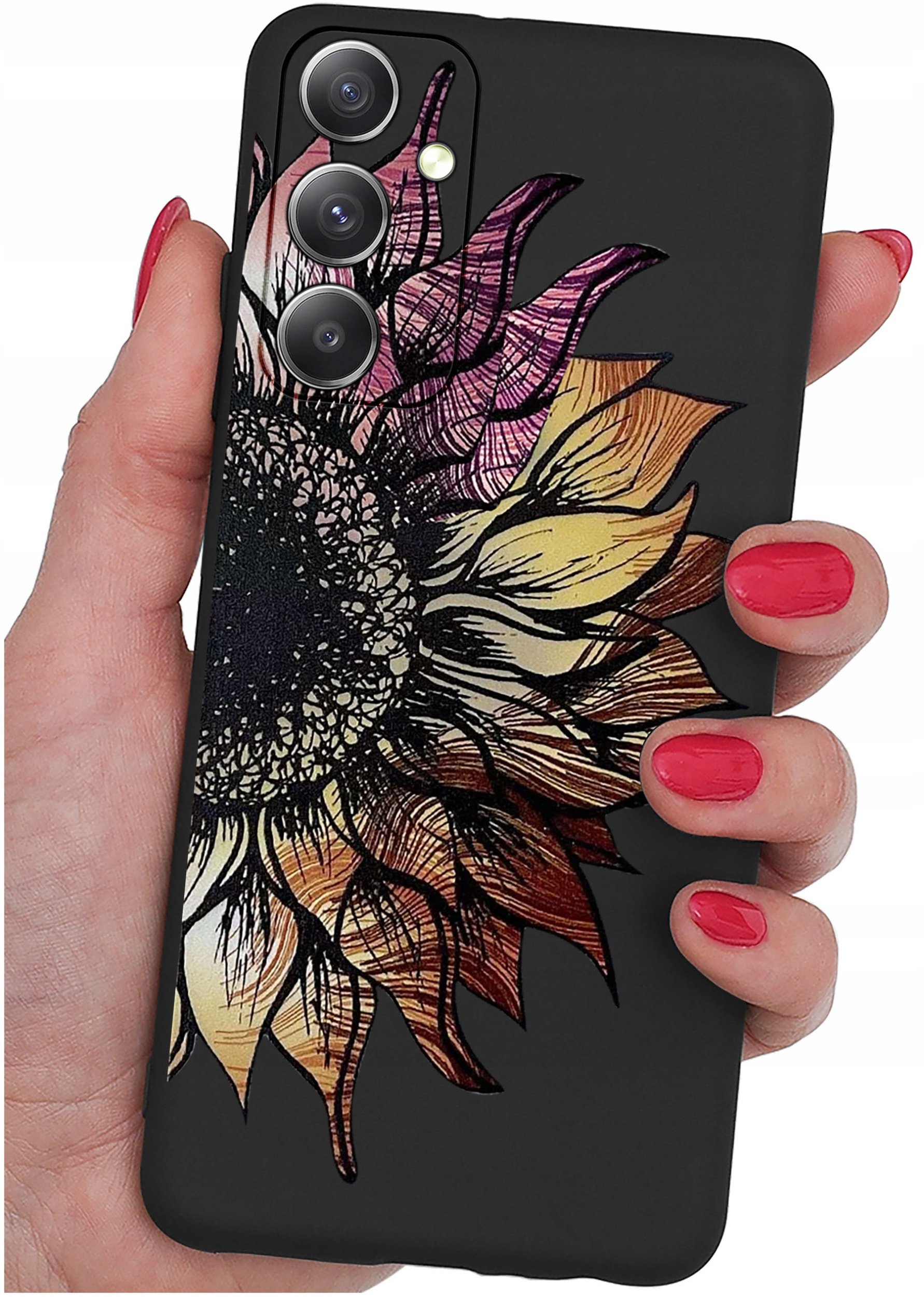 ETUI do Samsung Galaxy M23 5G WZORY |SILIKONOWE MATT CASE + SZKŁO 9H