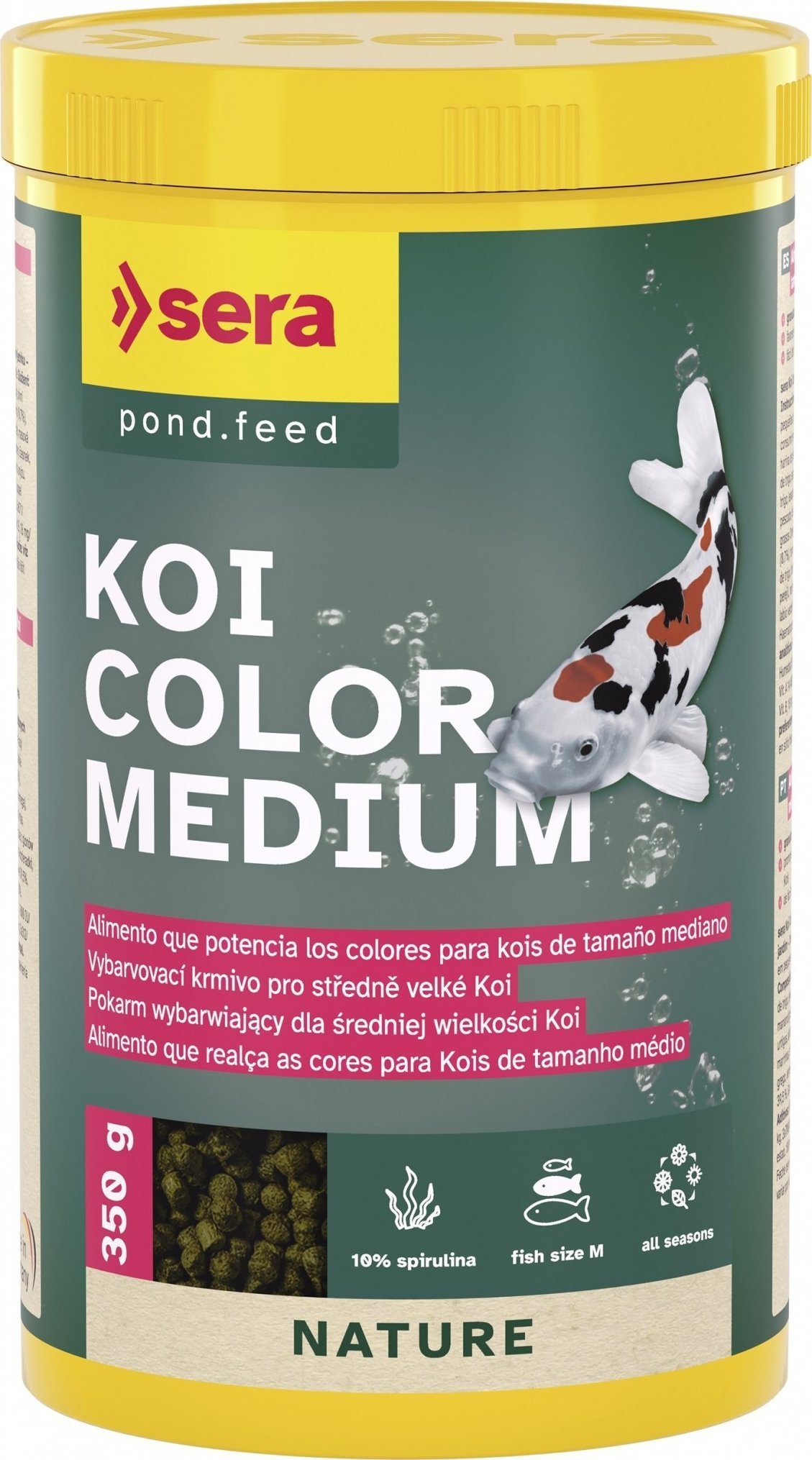 Sera Koi Color Medium 1.000 ml, granulat - pokarm postawowy dla Koi