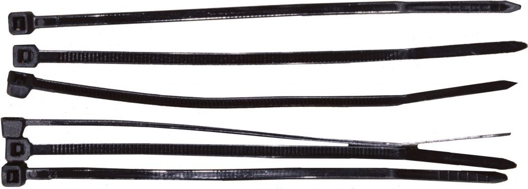 Organizer Omega Opaska zaciskowa Czarny 100 sztuk (59220C)