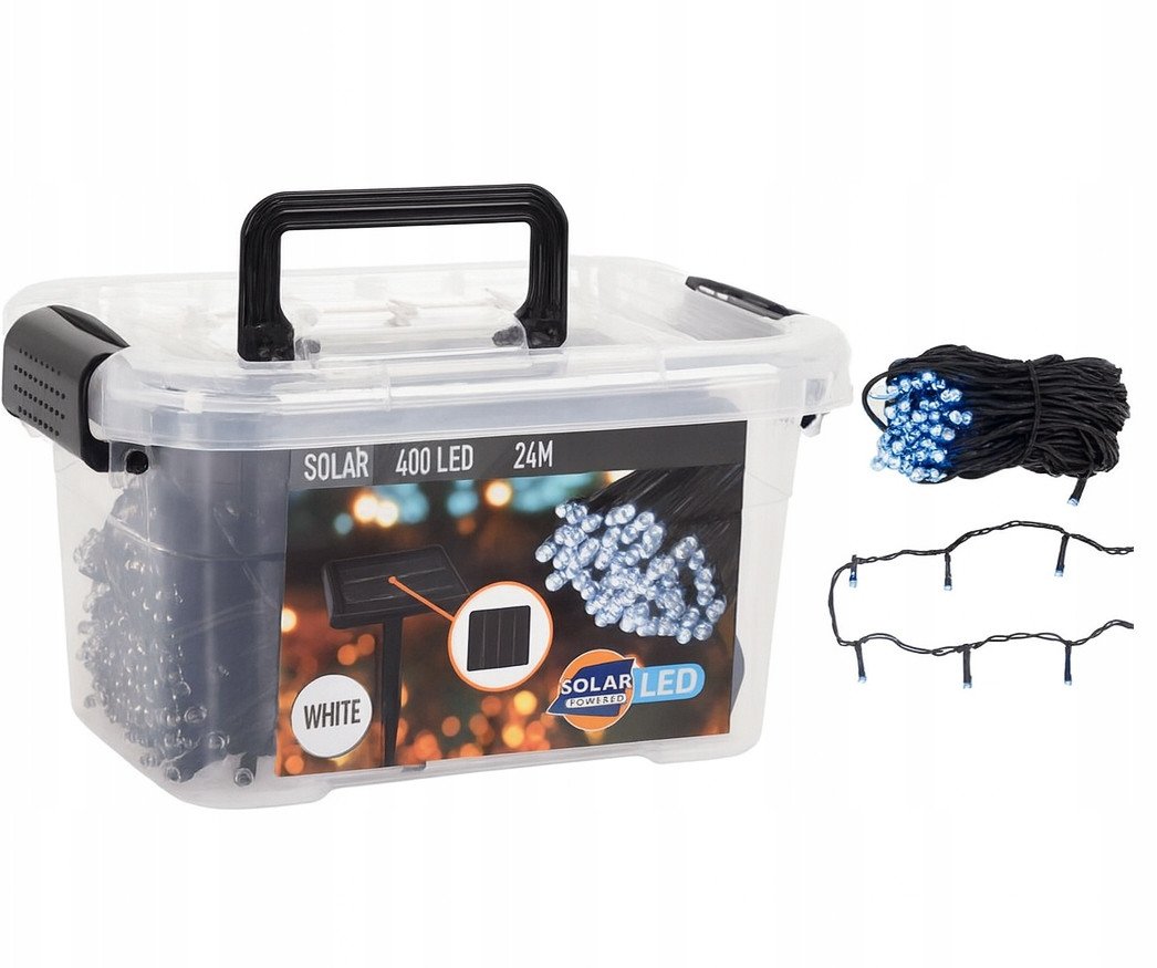 Lampki choinkowe Koopman Lampki choinkowe Girlanda świetlna zimny biały 400 LED 24m