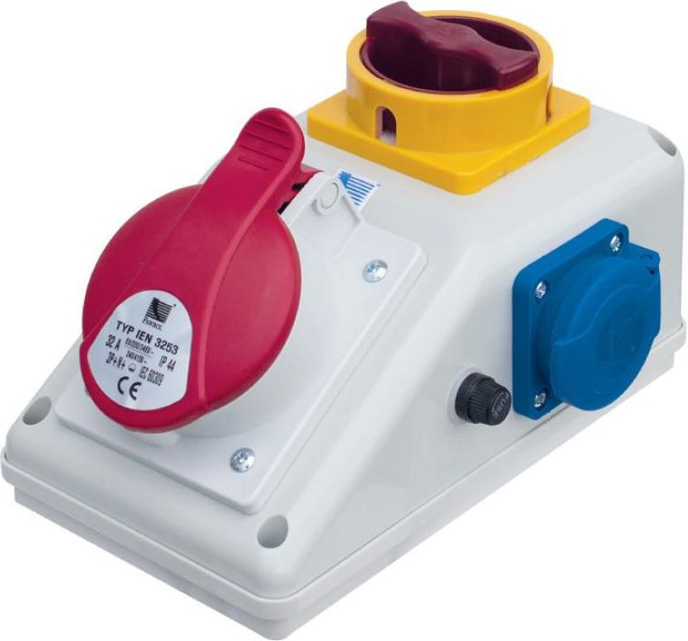 Pawbol Rozdzielnica stacjonarna R-BOX KOMPAKT 1x16A/5P 1x250V, wył. L/P (B.165LP)