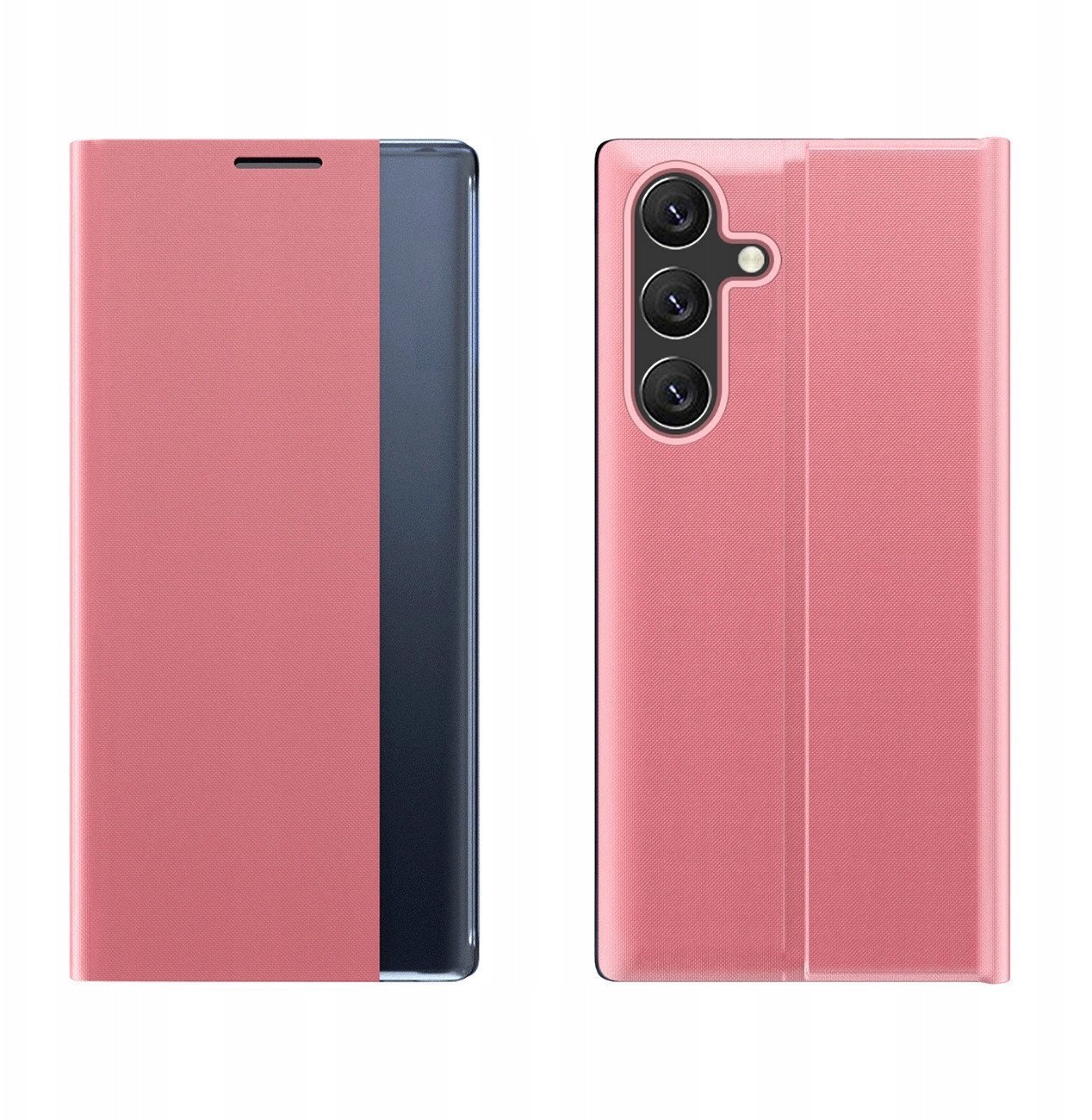 Etui New Sleep Case pokrowiec z klapką z funkcją podstawki na Samsung Galaxy A36 - różowe