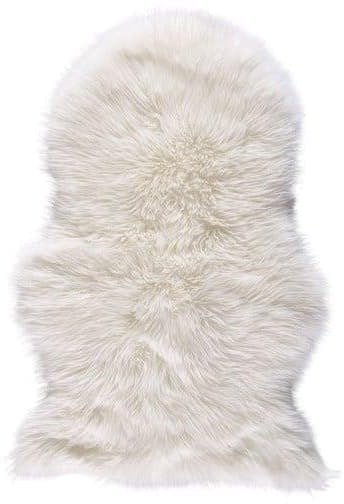 SHEEP FUR SHEEPSKIN RUG 90X60 MILK