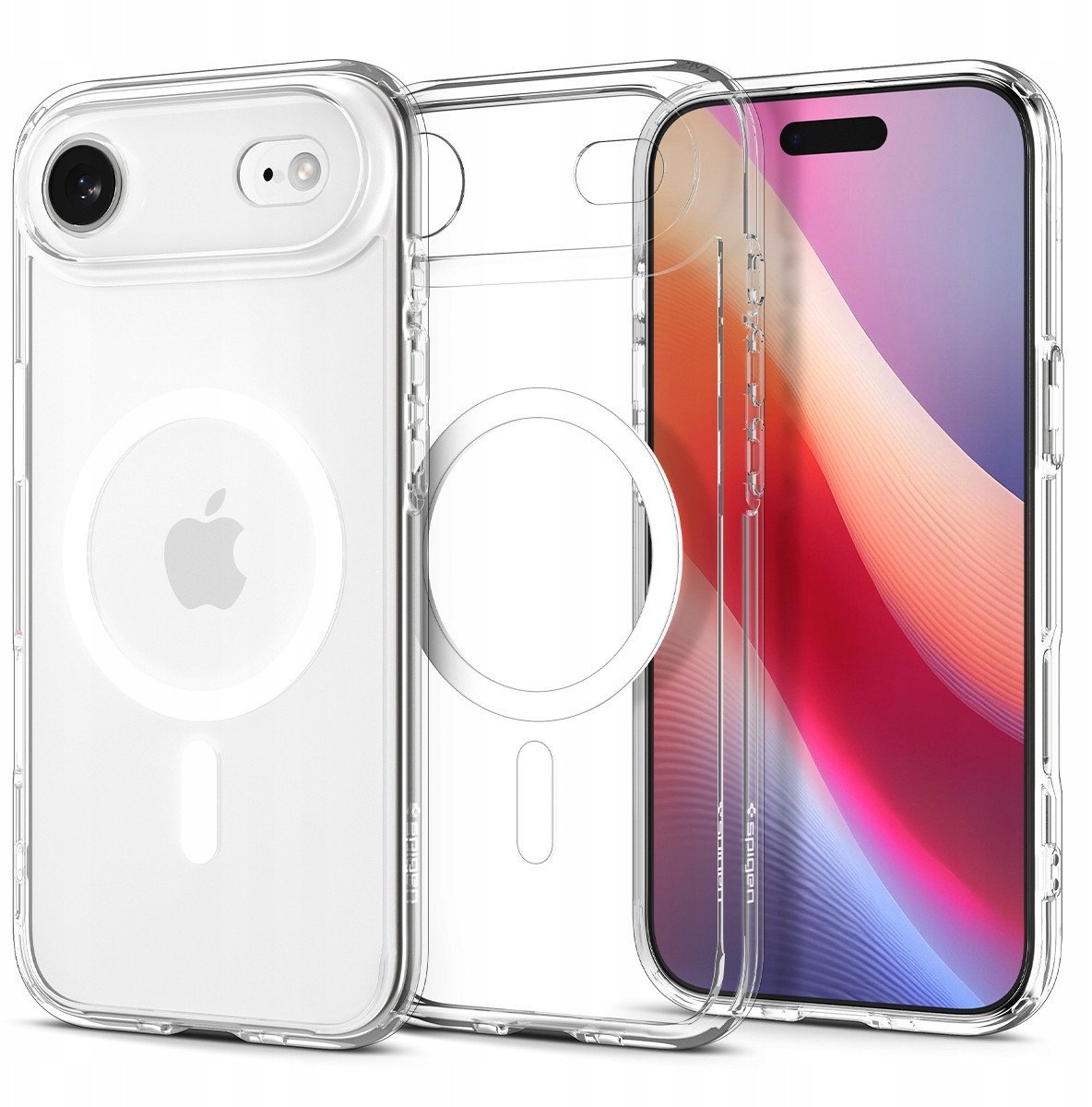 Etui Spigen Ultra Hybrid Mag MagSafe do Apple iPhone 17 Air Clear/white