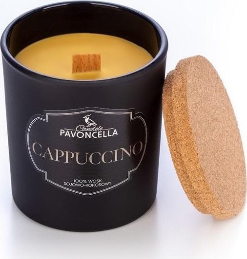Świeczka sojowa Cappuccino czarna 135g