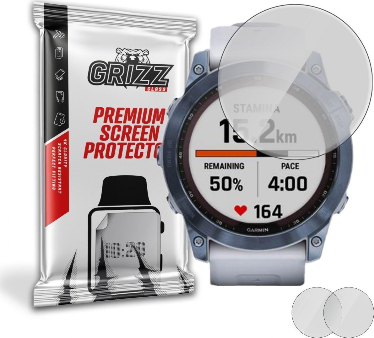 GrizzGlass Folia matowa Grizz Garmin Fenix 7X