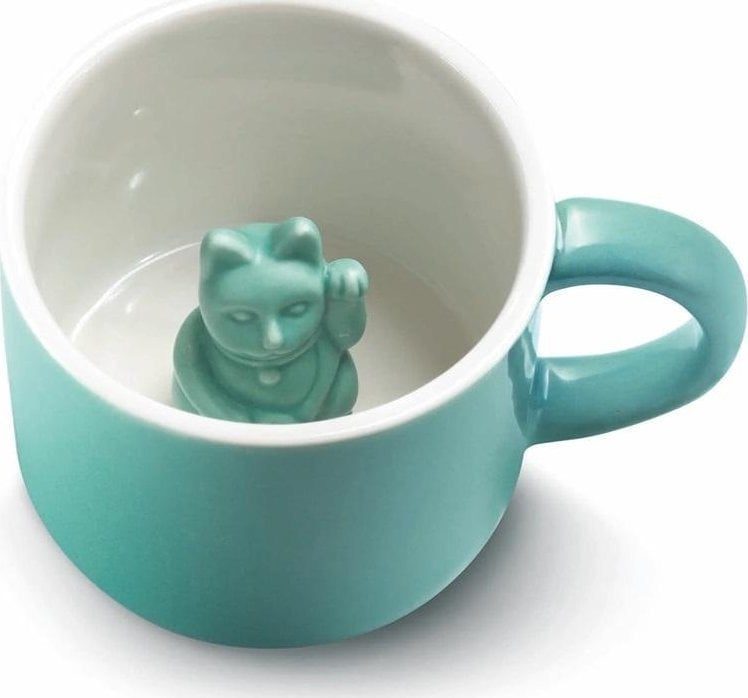Kubek szczęścia turkusowy
