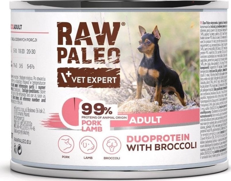 Raw Paleo Pork&Lamb Adult Can 200g