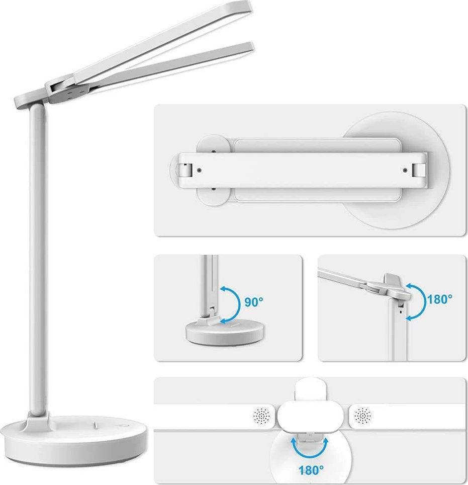 Lampka biurkowa Alogy biała