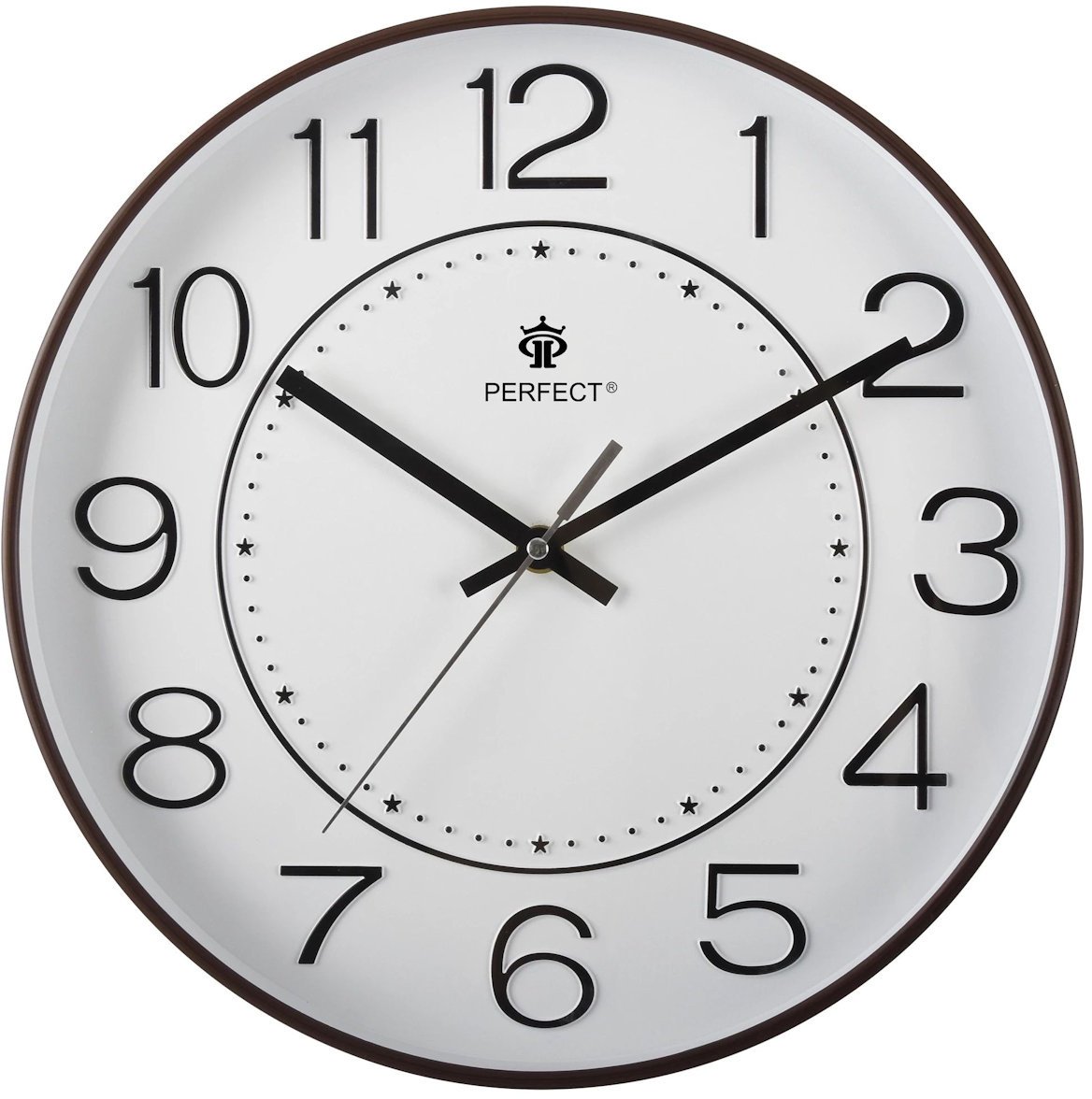 Perfect Zegar ścienny PW602-1700-6 brązowy 30 cm