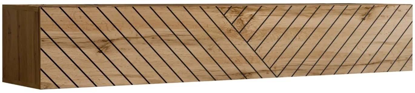 ASM Meble Szafka wisząca RTV1 SWITCH LAMEL 180 dąb wotan