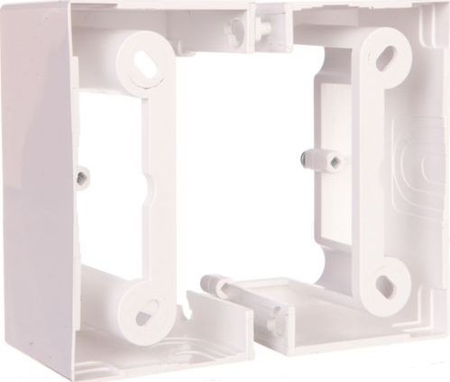 Kontakt-Simon Simon Basic Neos Puszka natynkowa pojedyncza składana 40 mm (1 szt. = 2 elementy) srebrny mat PSCS/43