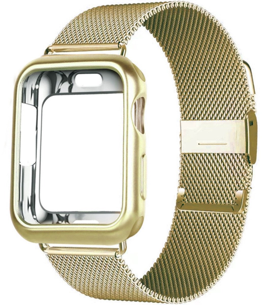 Etui z bransoletą Apple Milanese do Apple Watch 7/8/SE 41mm, Złote