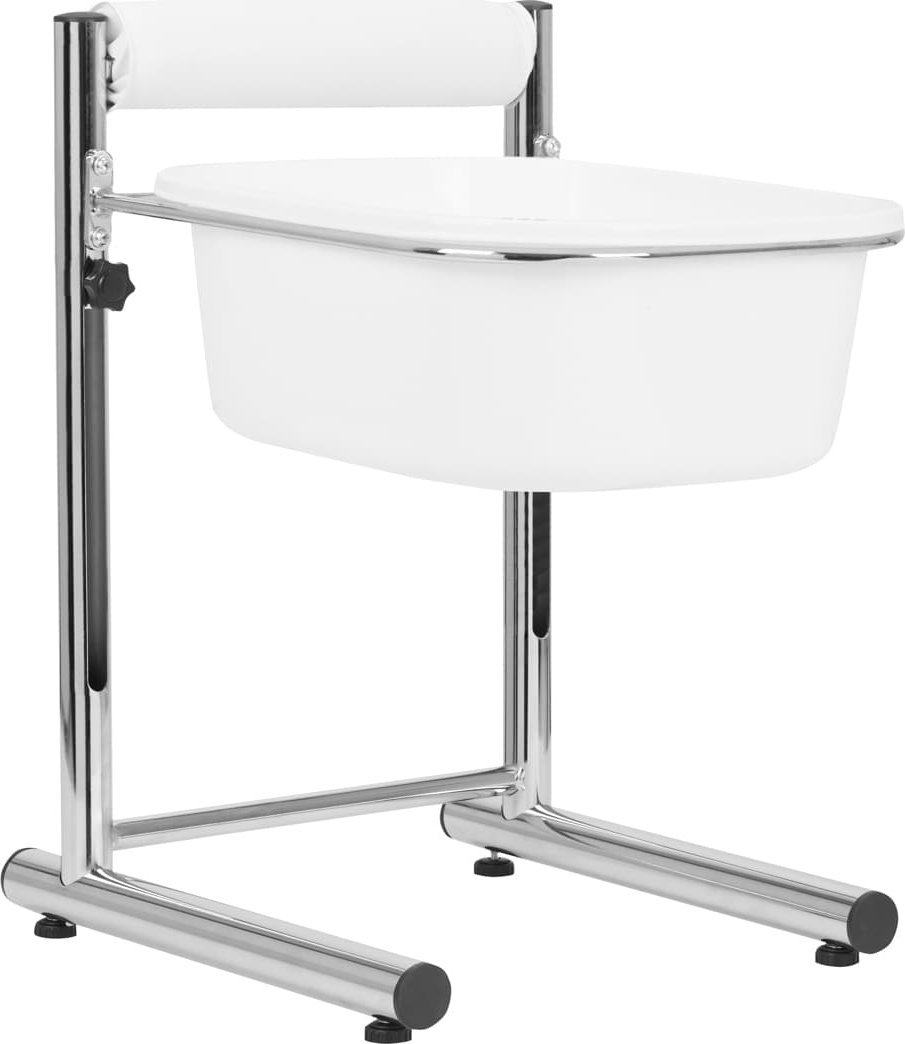 Activeshop Brodzik do pedicure z regulowaną wysokością chrom
