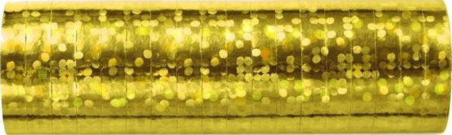 Party Deco Serpentyny holograficzne, złote, 3,8m, 18 szt. uniwersalny