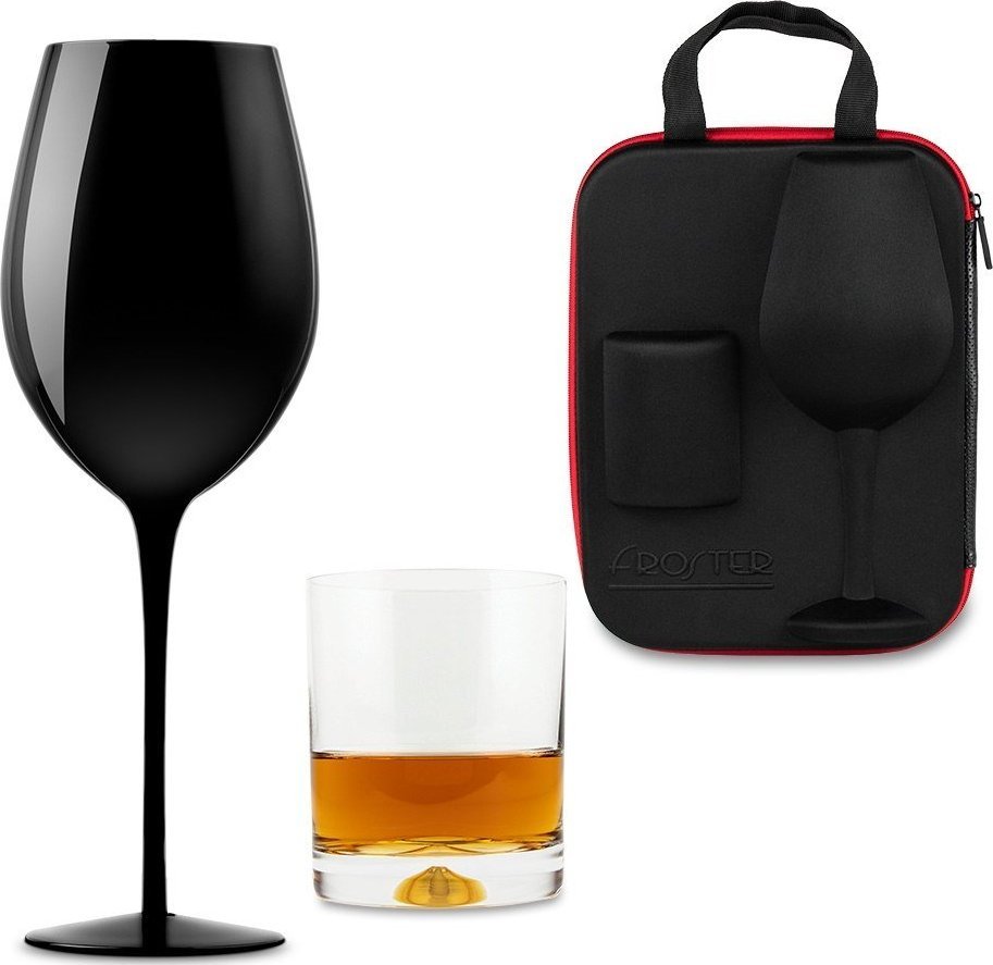 Froster Etui dla Pary z kieliszkiem i szklanką Froster Black