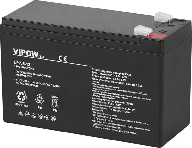 Vipow Akumulator 12V/7.5Ah (BAT0214)