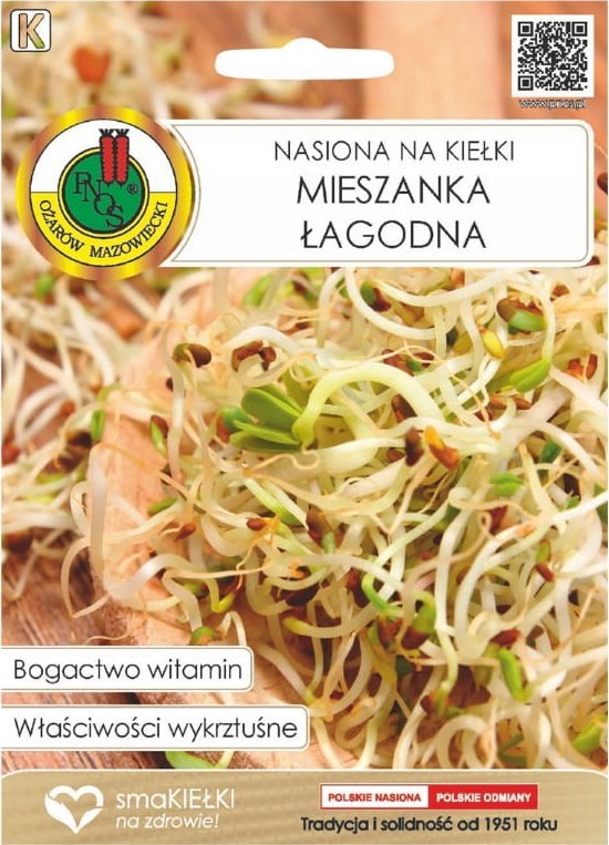 Nasiona na kiełki 30g Mieszanka łagodna i aromatyczna