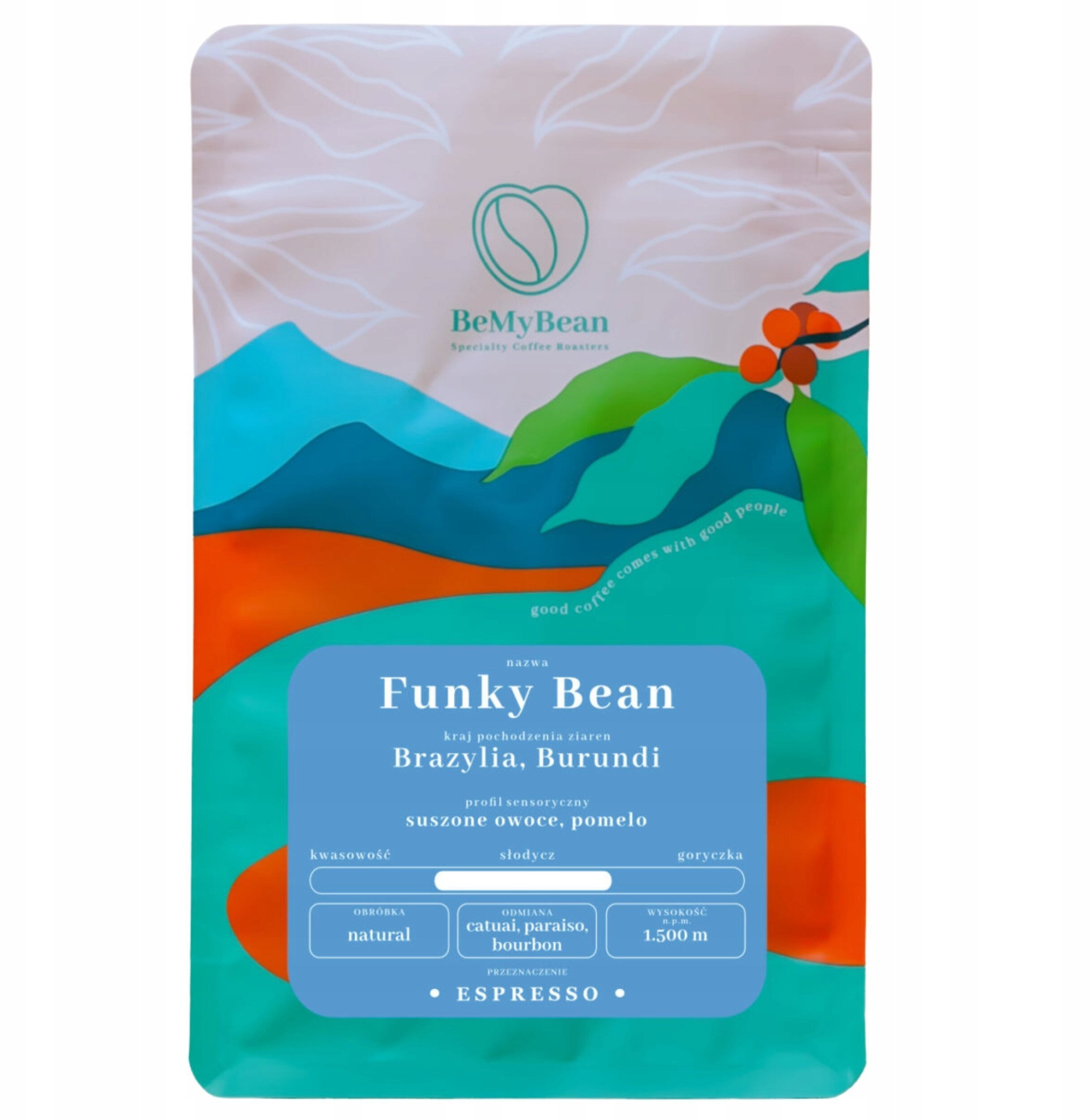 Kawa ziarnista BeMyBean Funky Bean 1 kg