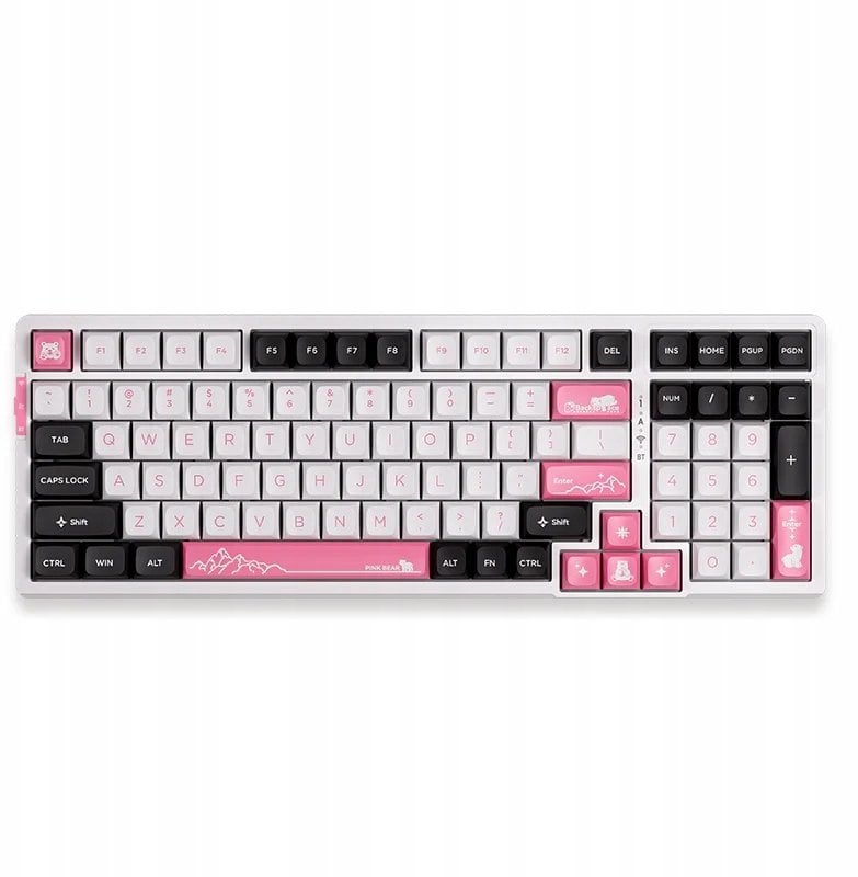 Klawiatura VGN Klawiatura V98 PRO-V3 Wireless, pink