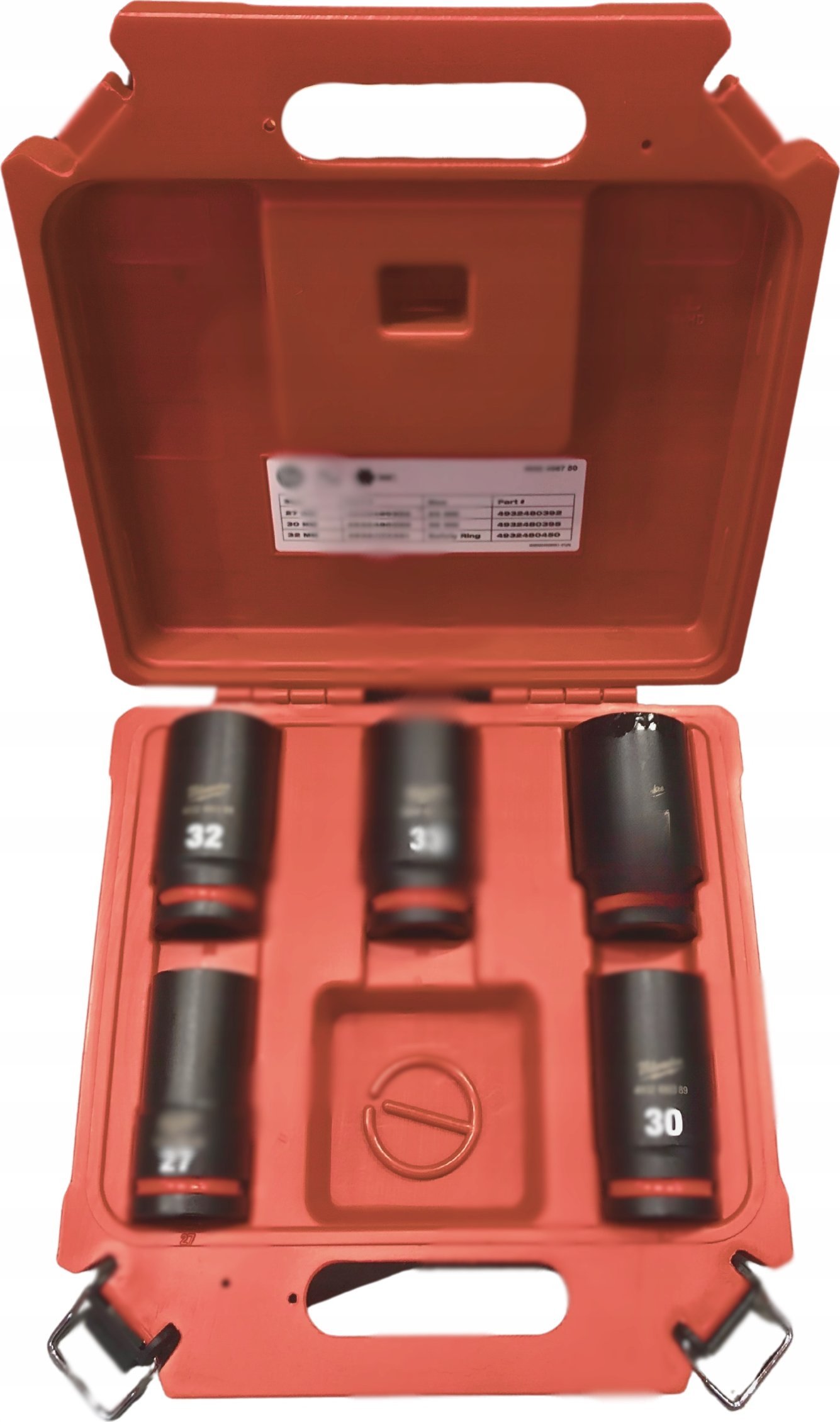 Milwaukee Set of impact heads (extended) 3/4" 5 pcs. (27,30,32,33,36mm) Milwaukee