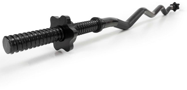 Gryf łamany olimpijski 120 cm sztanga ze stali, gwintowany, zaciski 25 mm UNIWERSALNY