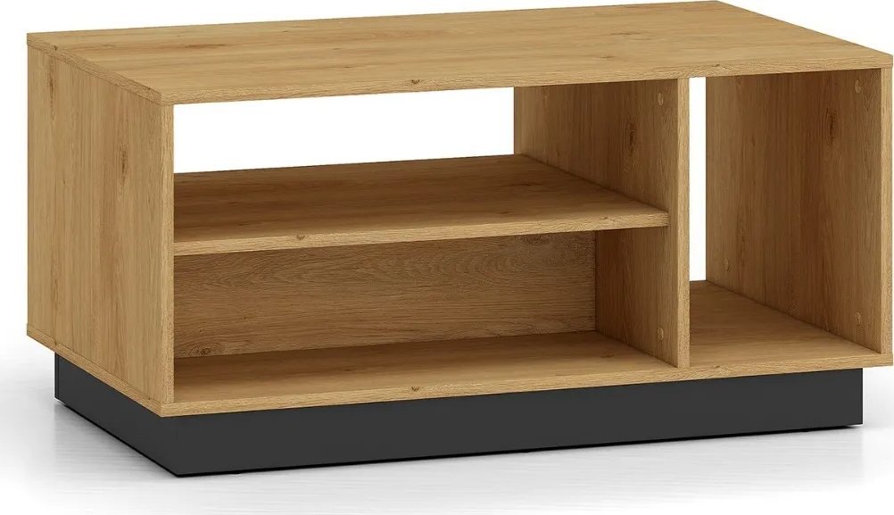 Stolik kawowy BRONX 90cm dąb/czarny ML MEBLE