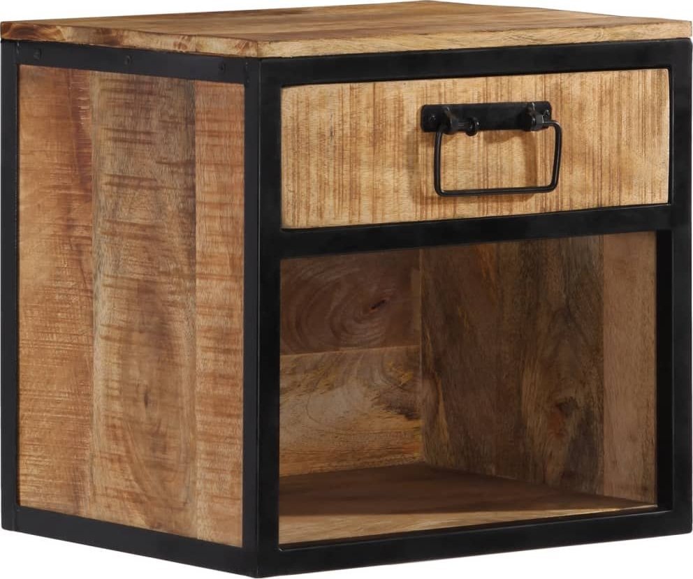 vidaXL Szafka nocna, 40x35x40 cm, lite drewno mango