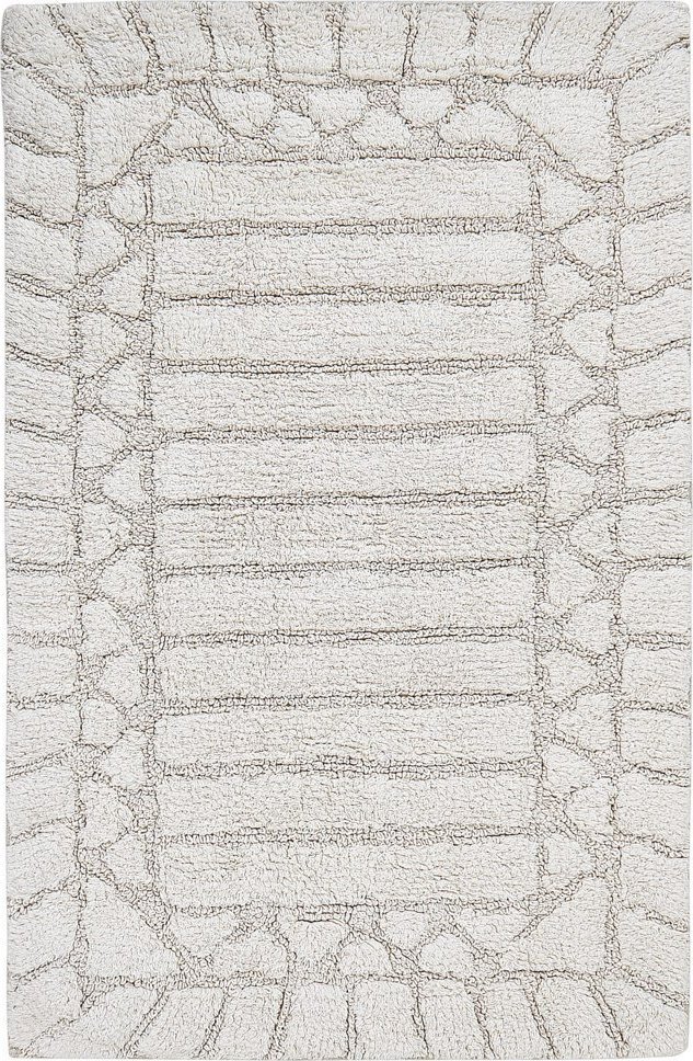 Beliani Dywanik łazienkowy 60x90cm beżowy