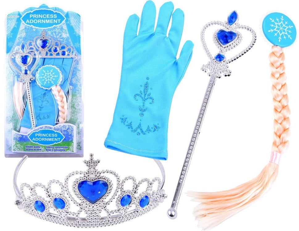 Jokomisiada Zestaw księżniczki z bajki Korona Włosy ZA3967