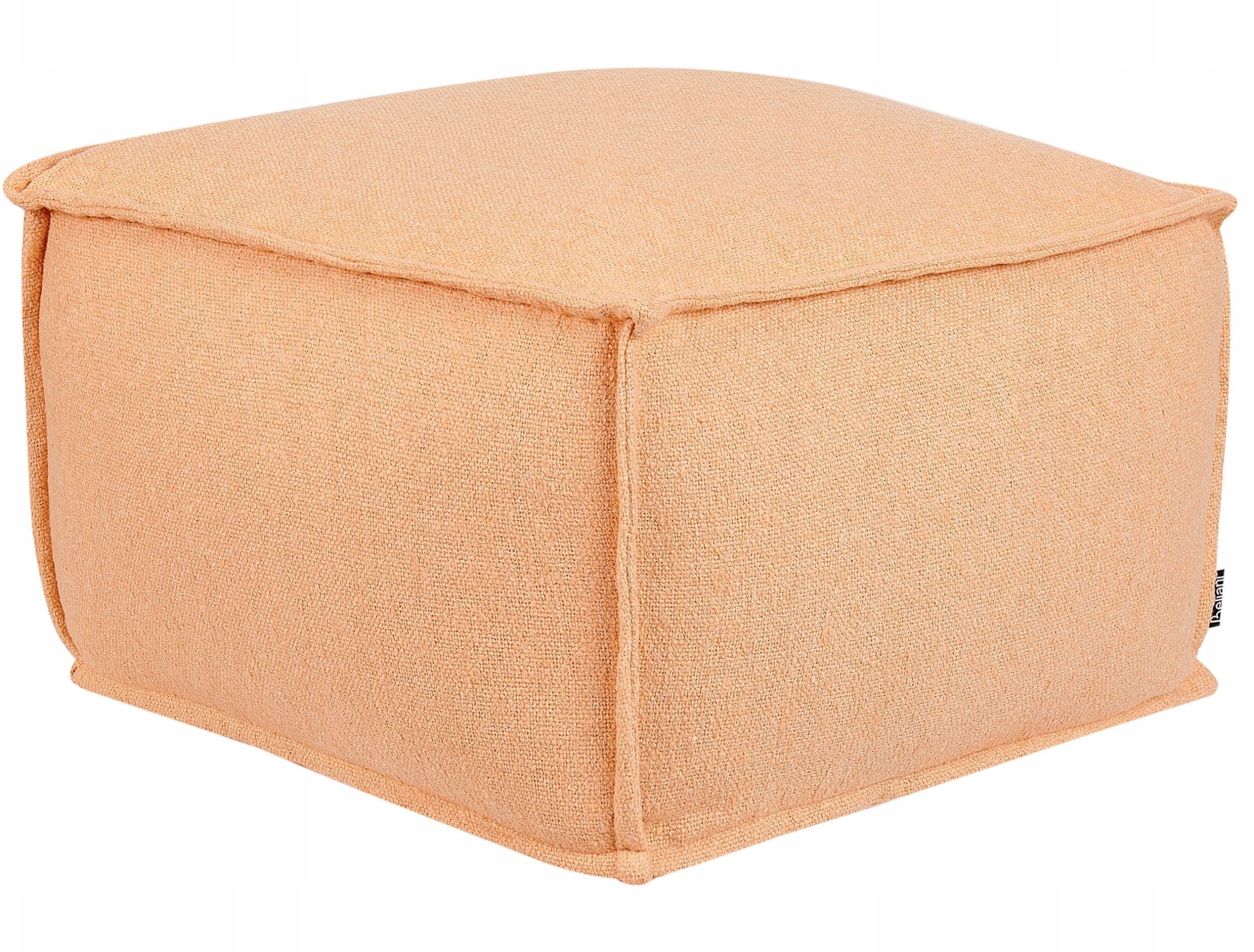 Beliani Puf bawełniany 50 x 50 x 30 cm pomarańczowy SHERALI