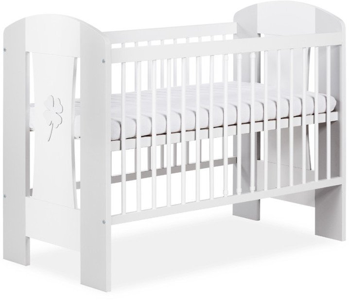 Łóżeczko NATI KONICZYNKA biel-popiel 120x60