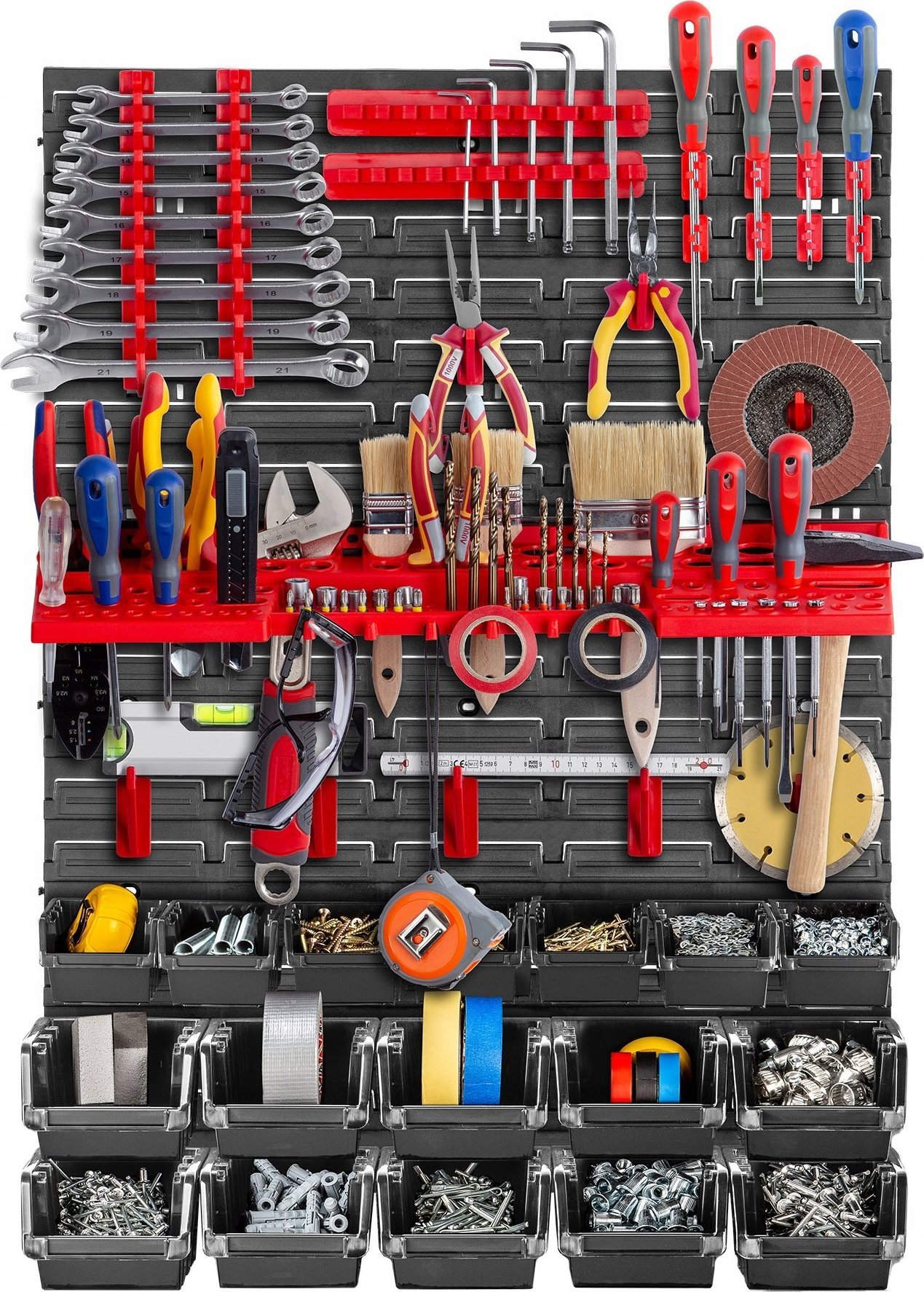 Kadax KADAX Tablica Narzędziowa Ścianka 58x78cm 38 el