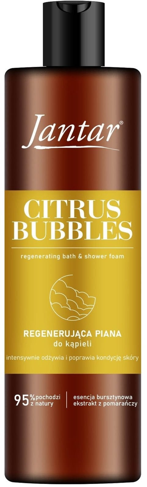 JANTAR Regenerująca Piana do kąpieli z esencją bursztynową i ekstraktem z pomarańczy - Citrus Bubbles 400 ml