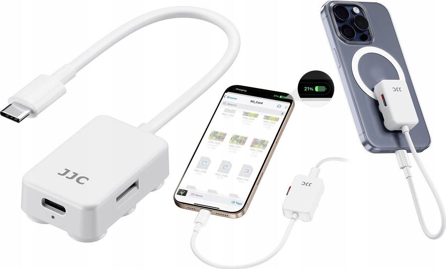 Czytnik Kart Pamięci Micro SD MicroSD 2x Port USB-C USB TYPE-C do Telefonu / PDB-UC