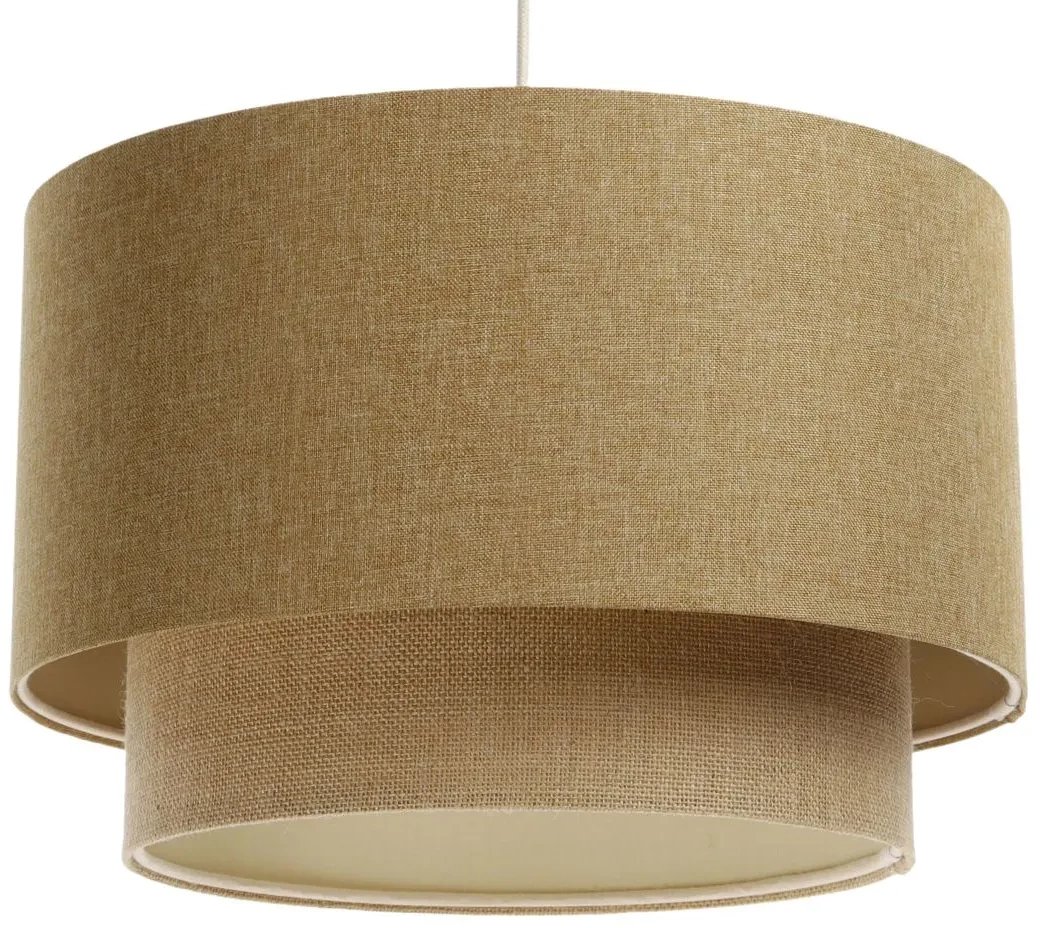 Lampa wisząca ERUTAN DOUBLE 40 żółta/beżowa BPS KONCEPT