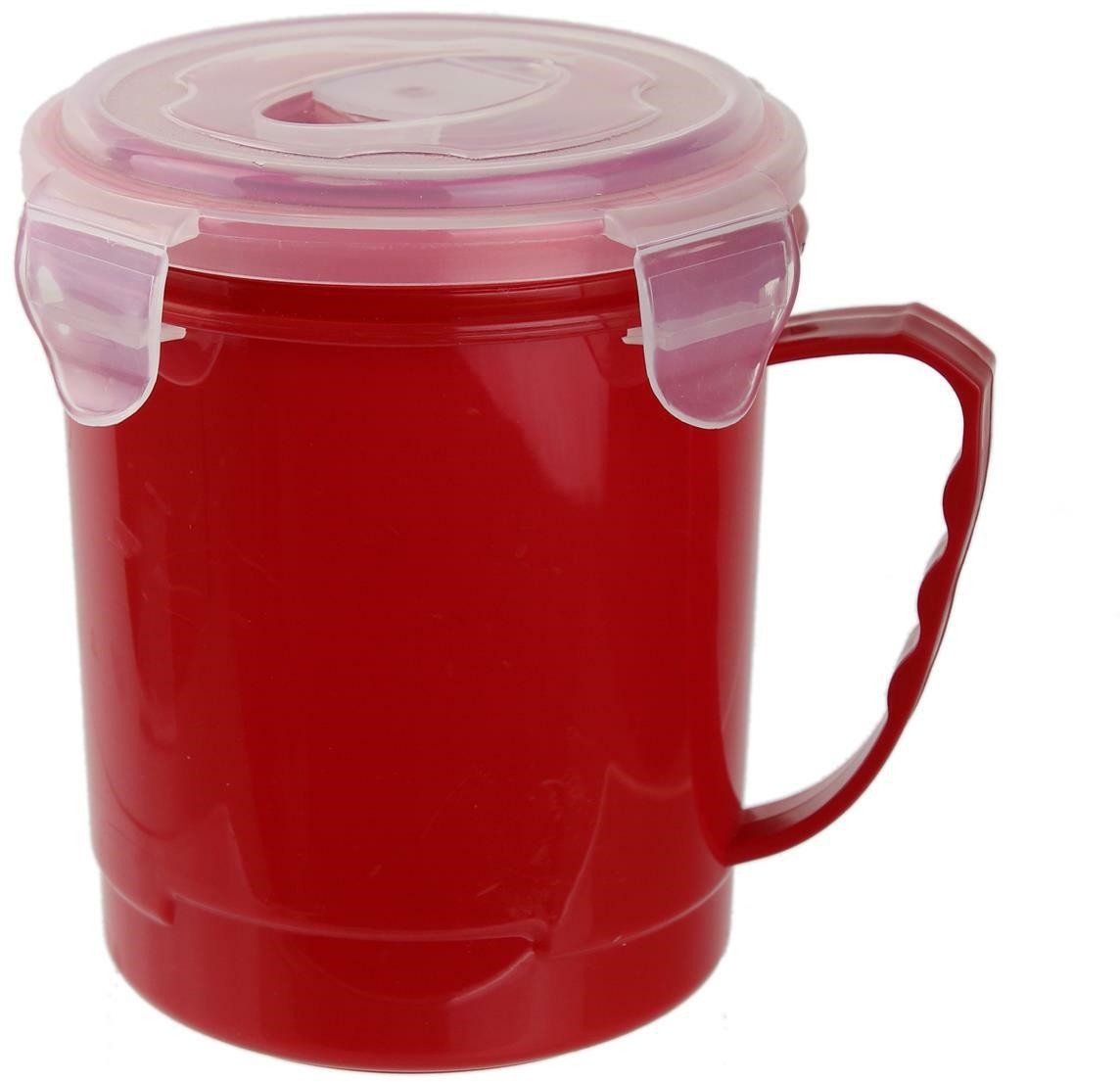 INTESI KUBEK NA ZUPĘ 630ML CZERWONY