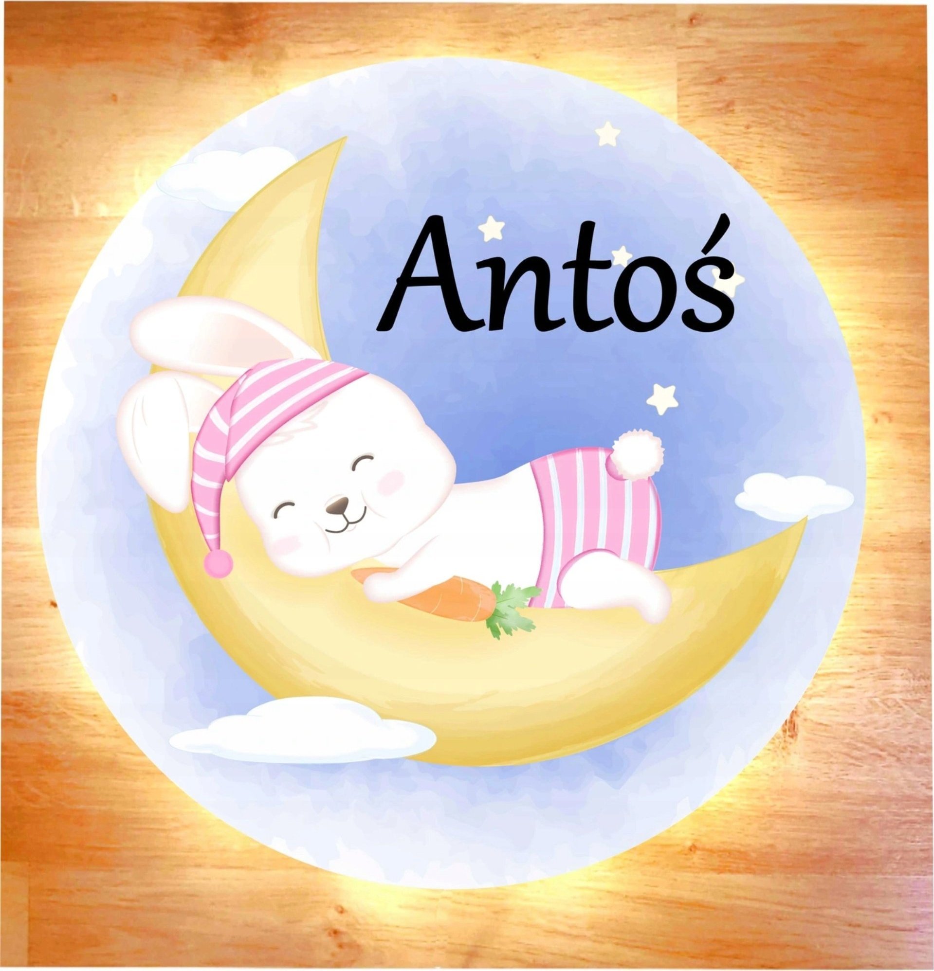 naSciane Lampka nocna KSIĘŻYC miś - ZWIERZAKI SŁODZIAKI