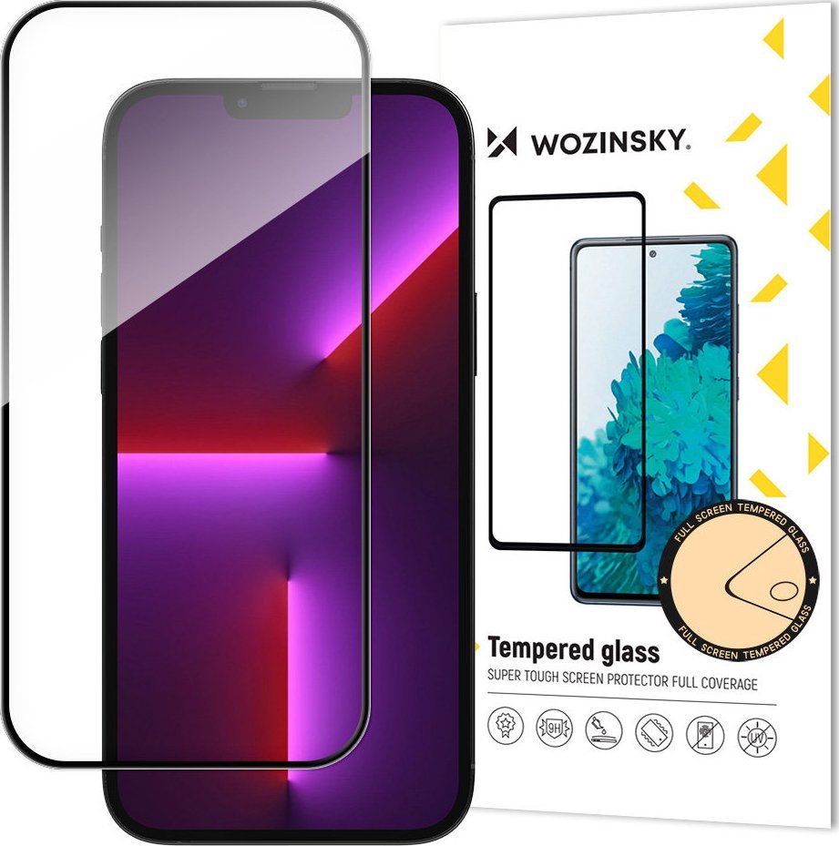 Wozinsky Szkło hartowane na cały ekran z ramką Case Friendly Wozinsky Full Glue iPhone 15 Plus - czarne