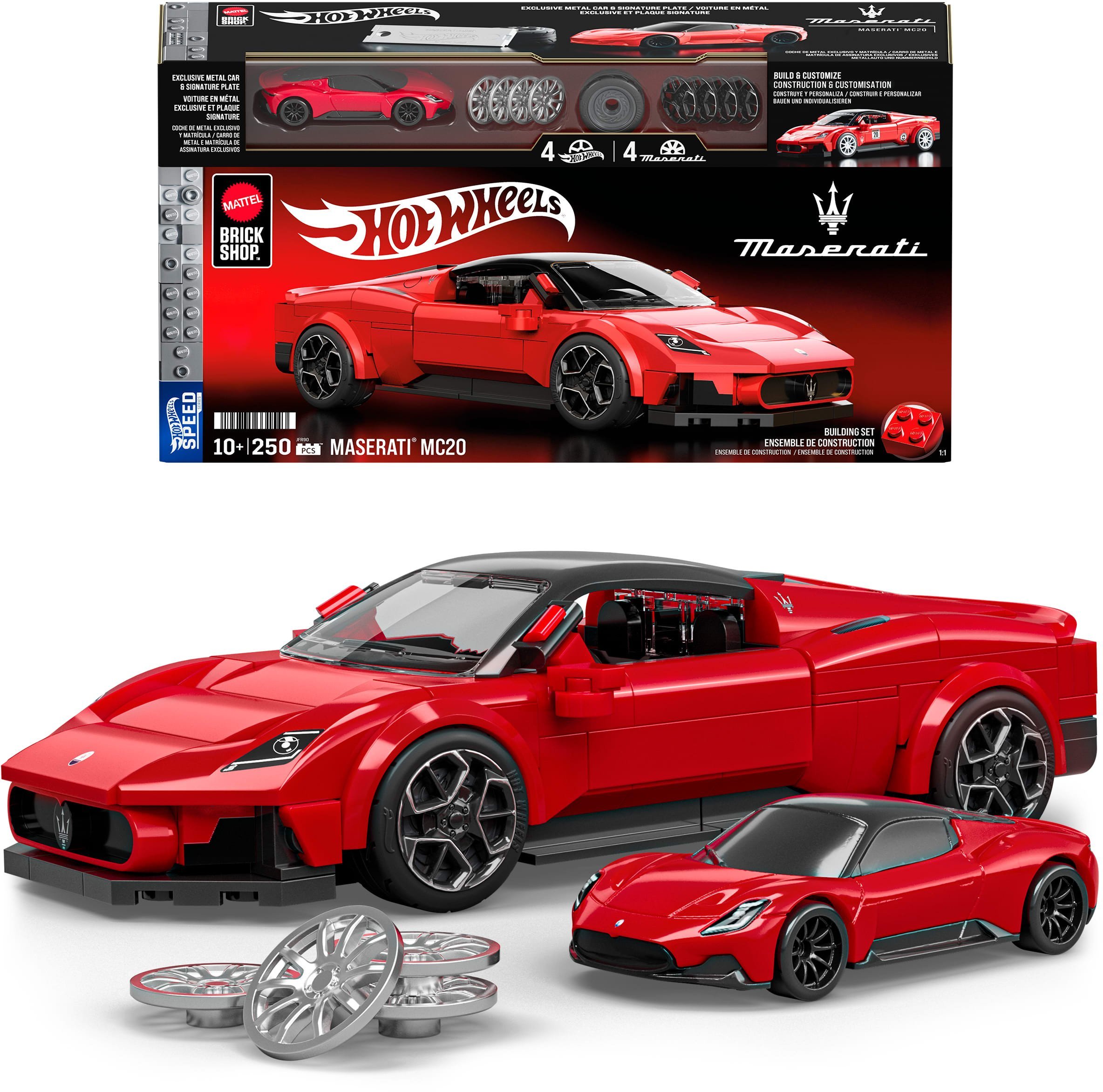 Mattel Brick Shop Hot Wheels – Speed Maserati MC20 (JFR90)