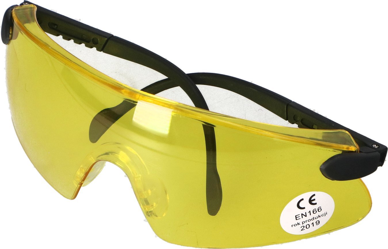 PROTECT2U PROTECT2U okulary ochronne regulowane żółte one size