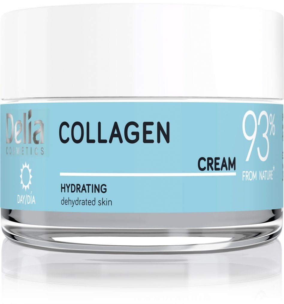 Delia Kolagen - 93% składników z natury - Krem na dzień o działaniu nawilżającym 50ml