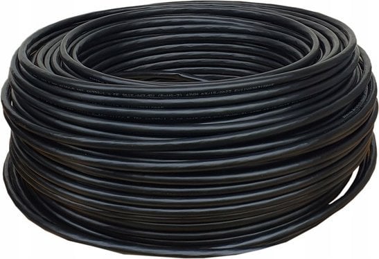 Digitus Kabel teleinformatyczny U/UTP kat.6 PE zewnętrzny suchy czarny Fca DK-1611-V-1-OD /100m/