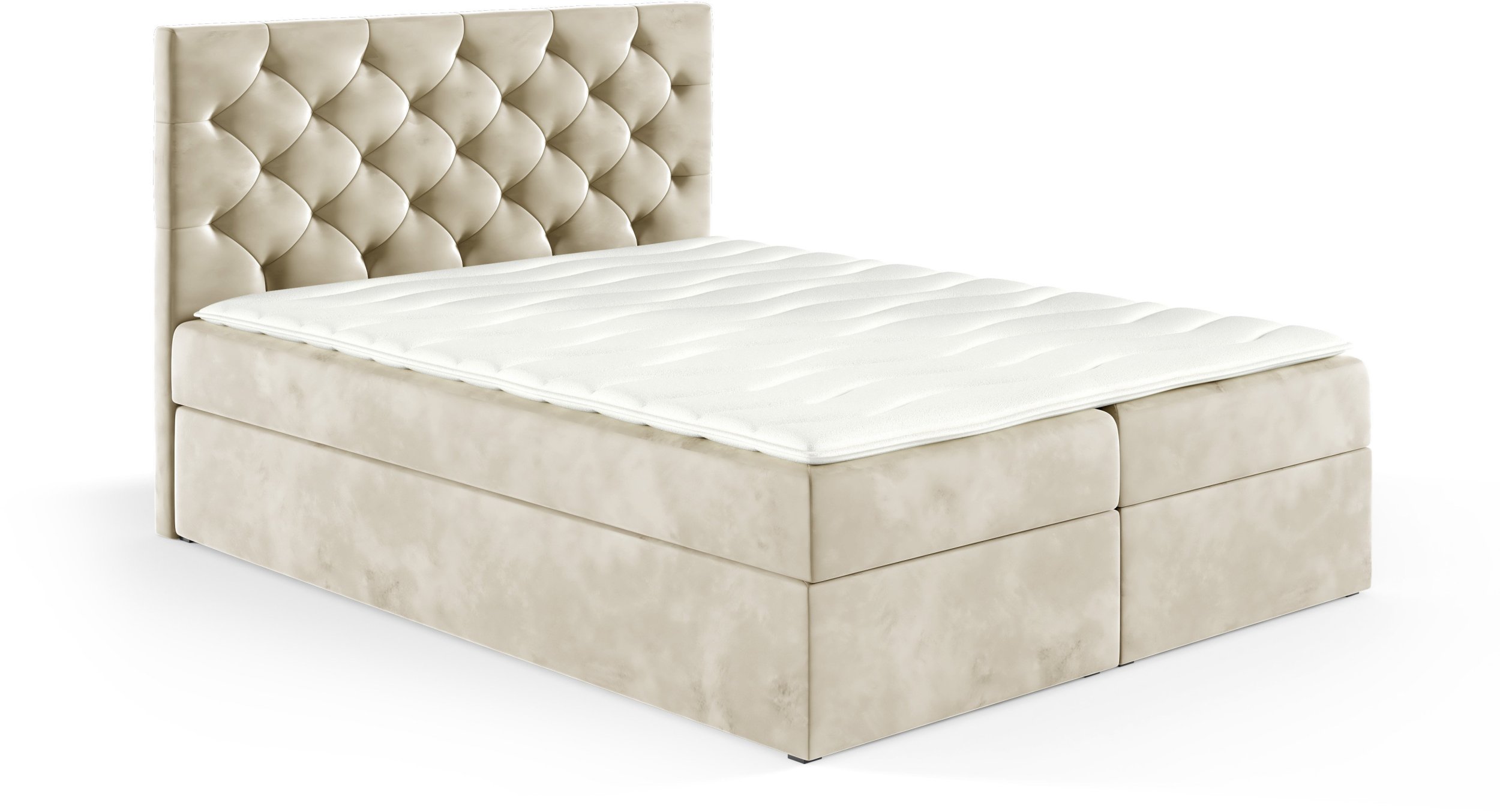 Łóżko kontynentalne Sara Box 160x200 bez nóg riviera 21