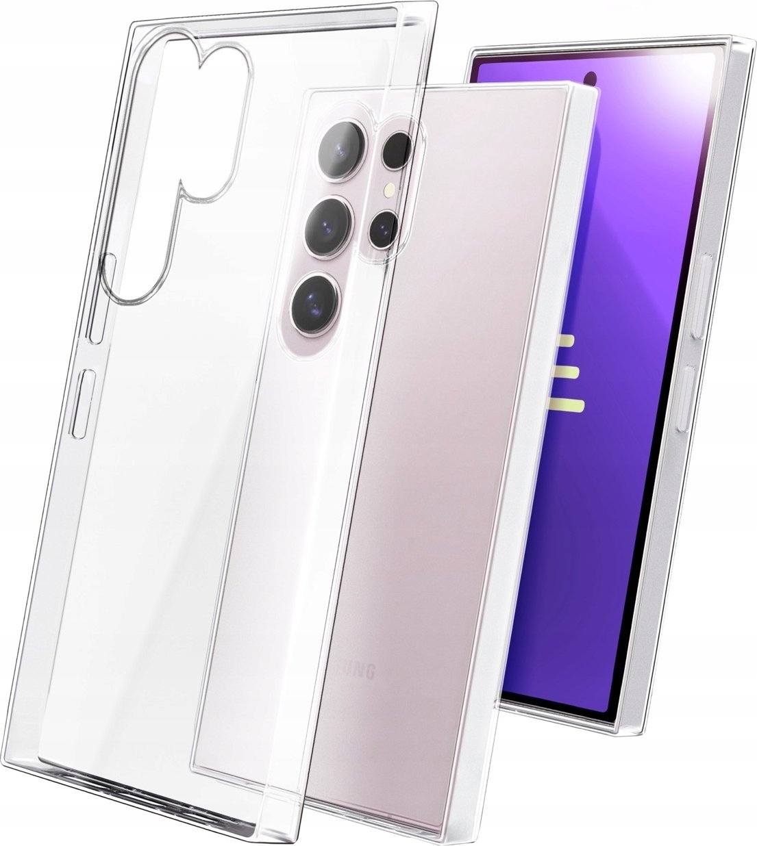 Hello Case Etui Do Samsung Galaxy S23 Ultra (Przezroczyste, Silikonowe, Grubość 2mm)
