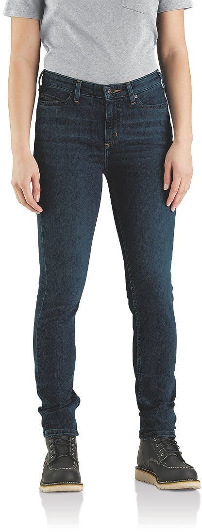 Carhartt Jeansy Damskie Rugged Flex Slim Fit Tapered Hazel