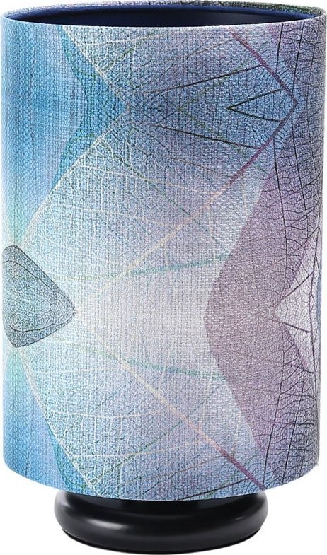 Lampa stołowa Lumes Czarna nowoczesna lampka nocna tuba - S391-Kerva