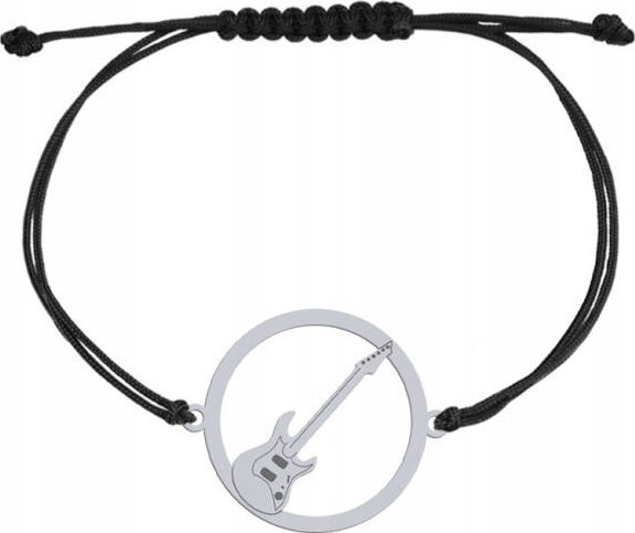 Radziszewska Jewellery Bransoletka Srebrna z Gitarą Elektryczną Gitara 925 Prezent GRAWER GRATIS
