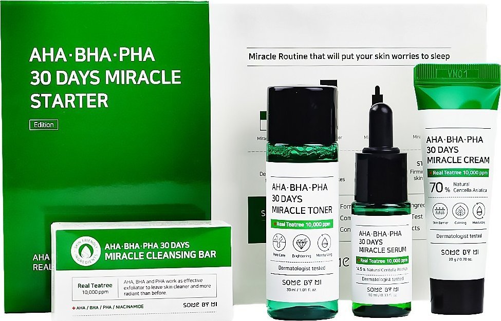 Some by Mi Some By Mi AHA BHA PHA 30 Days Miracle - zestaw do cery trądzikowej