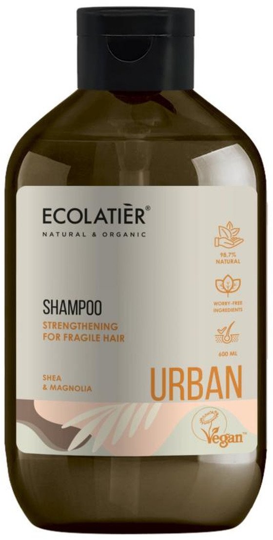 Ecolatier Szampon wzmacniający do włosów łamliwych Masło shea i Magnolia 600ml